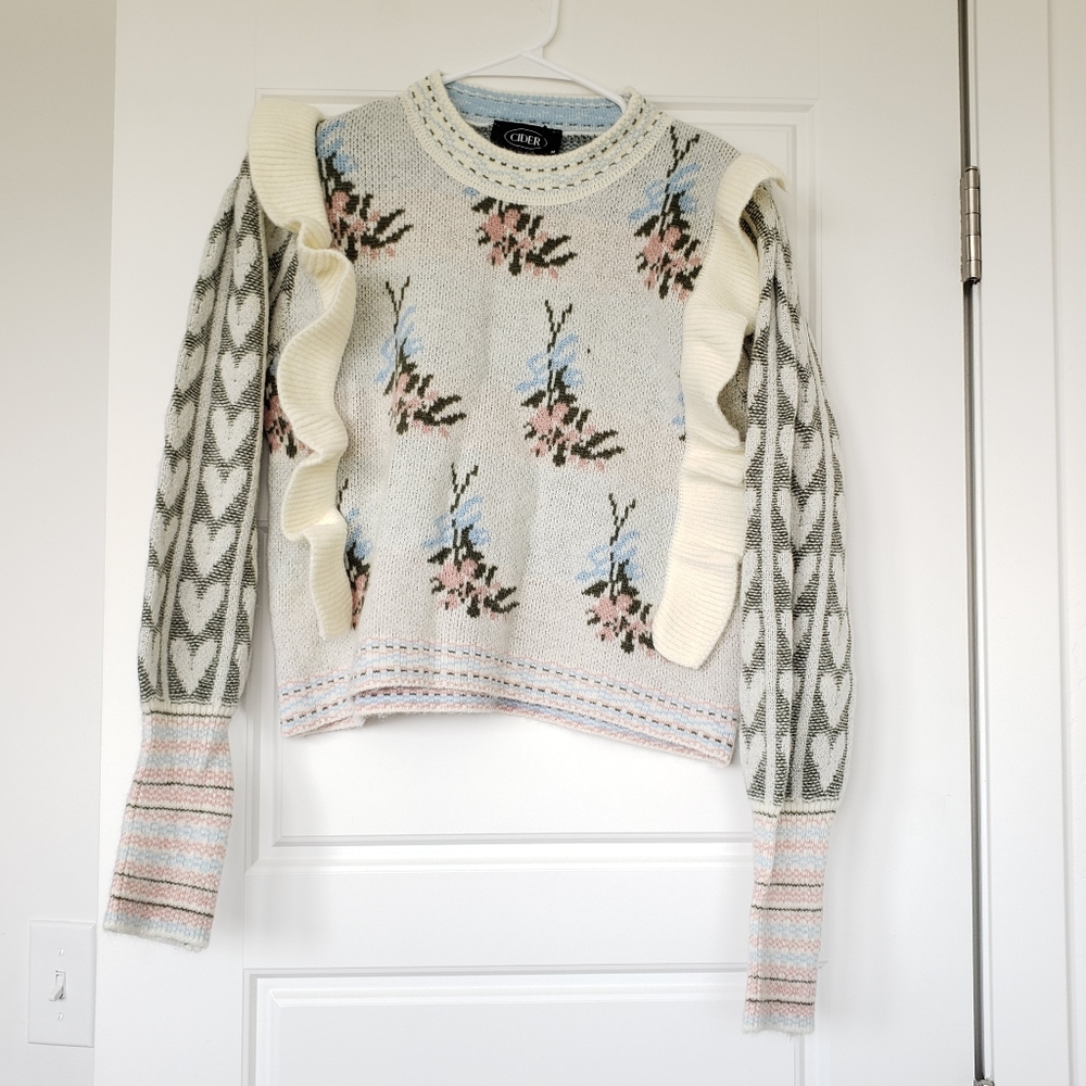 Cider Floral Sweater